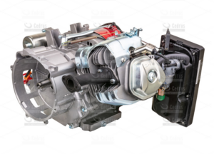 Silnik Rato R440 wał poziomy stożkowy śr. 25.4 mm